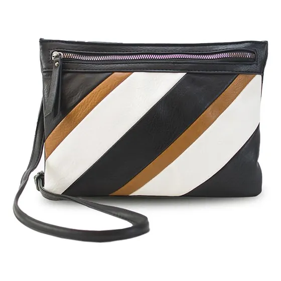 Sobre Cartera Tipo Bandolera Dama Lincolns Color Negro