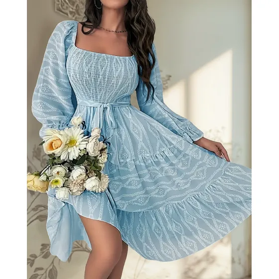 Vestido Fiesta Civil Talle 2xl Grande Especial Celeste
