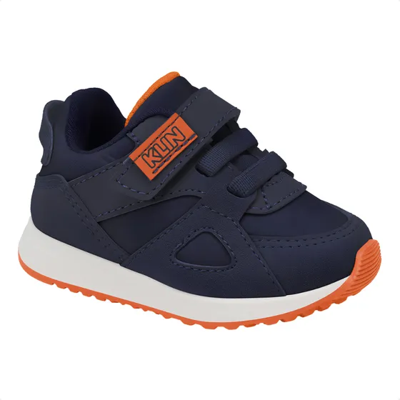 Tênis Infantil Klin Mini Walk Branco E Azul