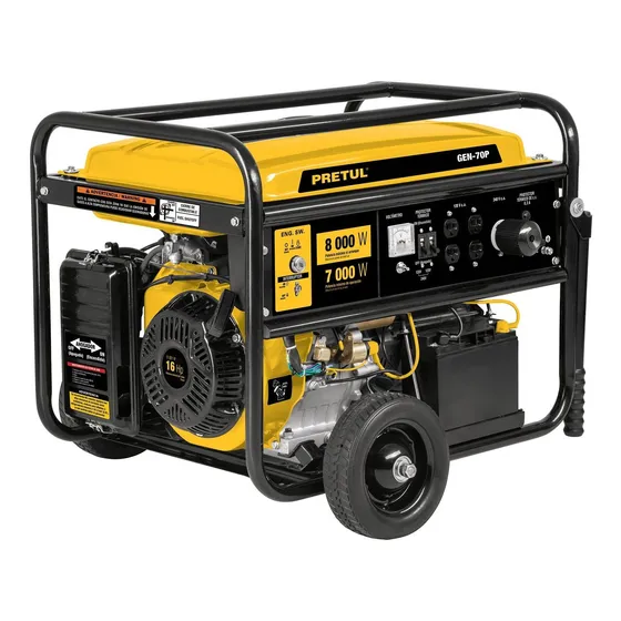 Generador Portátil Pretul Gen-70p 8000w Bifásico 120v/240v