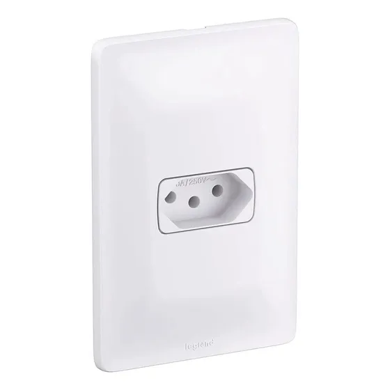 Tomada 2p+t 10a Branca Completa Zeffia Pial Legrand 680110 Cor Branco