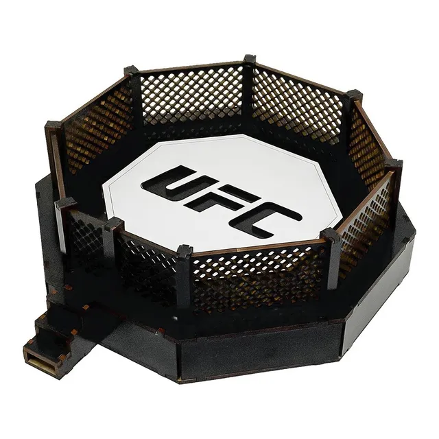 Octogno De Decoração Ring Mdf Ufc Boxe Luta Muay Thai