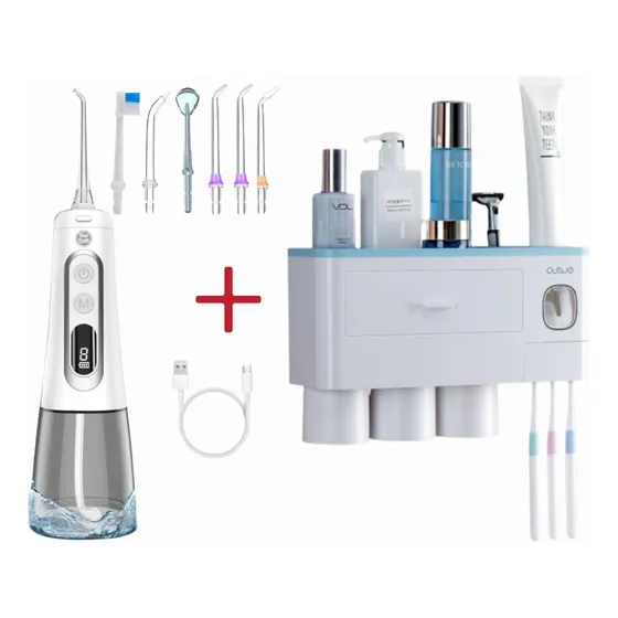 Irrigador Dental, Waterpik, Kit, Portacepillos Set, Bucal
