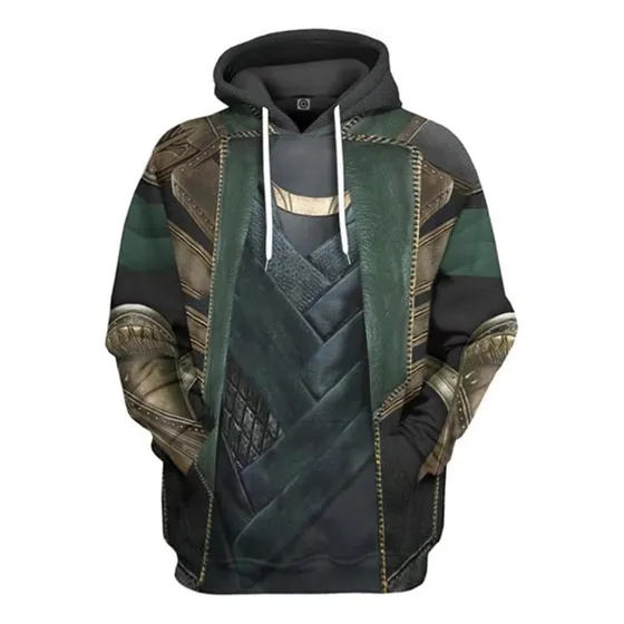 Loki Cosplay Sudadera Con Capucha Disfraz De Superhéroe De H