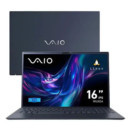 Notebook Vaio Fe16 Intel Core I5-1334u - 13ª Gen Linux Debian 12 - 8gb Ram 256gb Ssd Tela 16 Ips Wuxga Antirreflexo - Cinza Grafite - Vjfe62f11x-b0911h