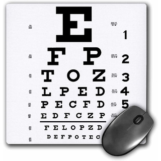 Mouse Pad Blanco Alfabeto Tabla Optometrica 8 X 8 Pulgadas Mouse Pad Blanco Alfabeto Tabla Optometrica 8 X 8 Pulgadas