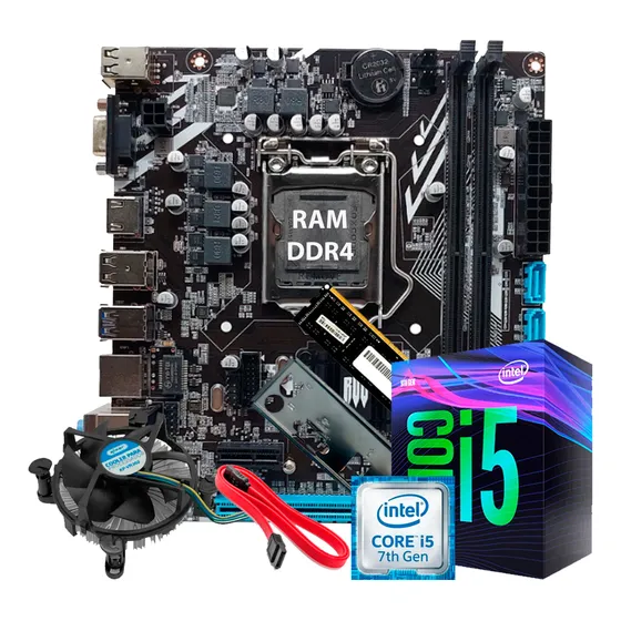 Kit Upgrade Intel Core I5 7°geração Ddr4 16gb Placa Mãe H110