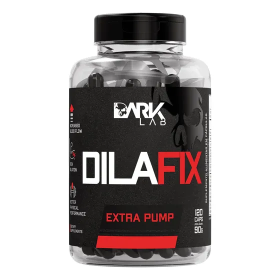 Vasodilatador Dilafix Extra Pump 120 Caps Dark Lab Sabor Sem sabor