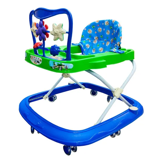 Andadera Para Bebe Angeline Economica Musical Azul Color Azul/verde