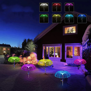 Luces Solares Navideñas Con Medusas Para Exteriores, 2 Unida Luces Solares Navideñas Con Medusas Para Exteriores, 2 Unida