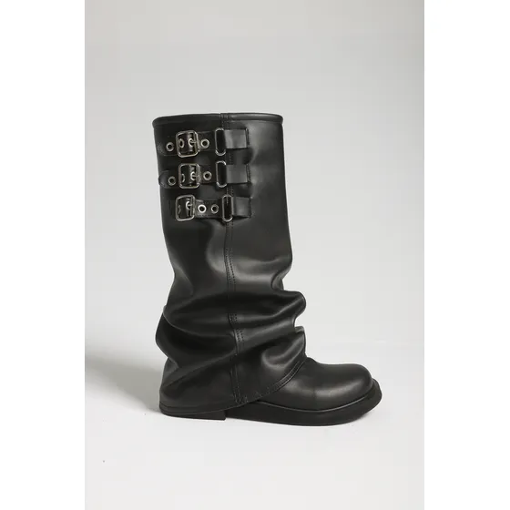 Bota Biker Vita Bella Mujer Cuero Ecológico - Toloi