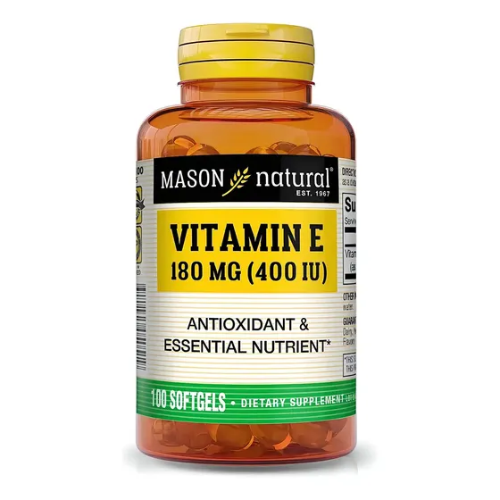 Suplemento Vitamínico Natural Mason 180 Mg E 400 Iu 100 Cáps Suplementos | Cuotas sin interés