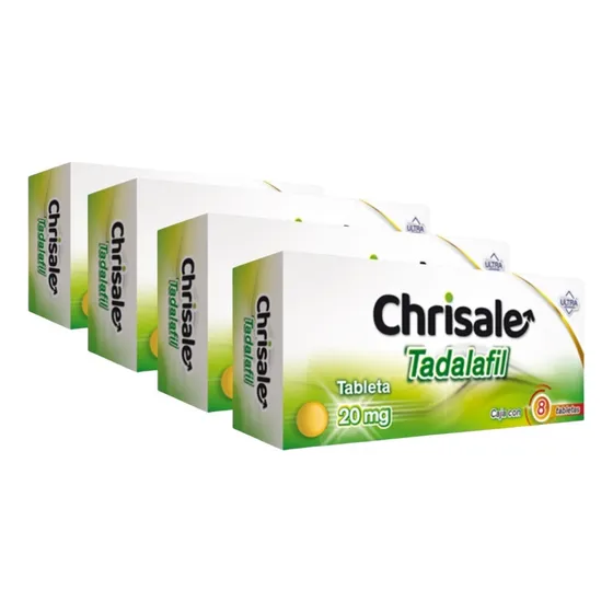 Tadalafil 20 Mg Chrisale 32 Tabletas Pack Genérico De Cialis