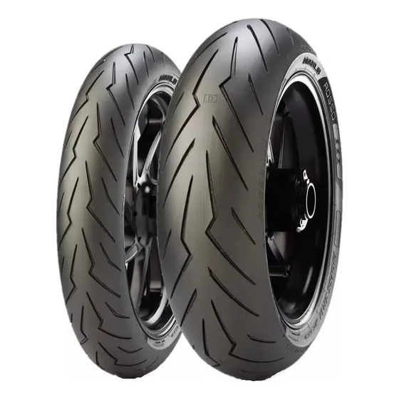 Par Pneu Pirelli Diablo Rosso 3 110/70-17 140/70-17 Mt03 R3