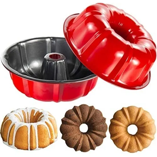 Molde Savarín Tipo Volcán, Bundt Cake Repostería 19.5 Cm