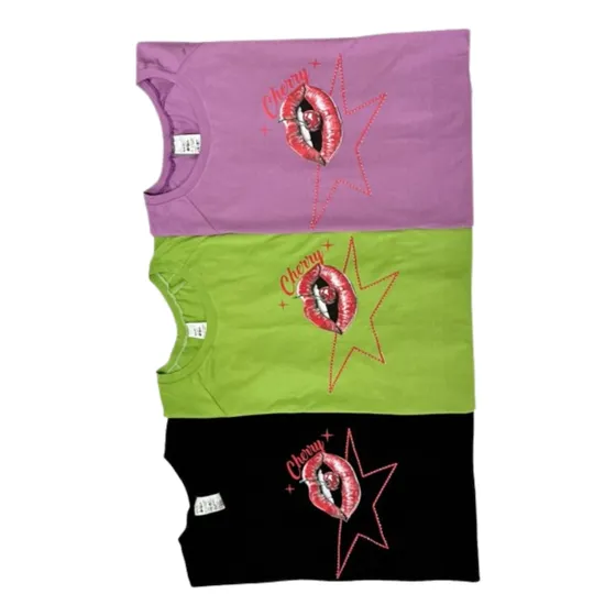 Remera Algodón Premium Estampa Bar Dama T-especial