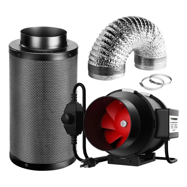 Kit  Filtracion De  Aire 6''  Cultivo Plantas Indoor