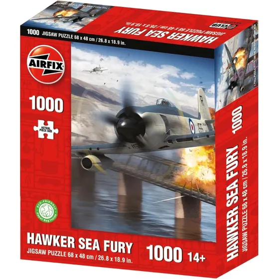 Airfix - Hawker Sea Fury Rompecabezas 1000 Piezas
