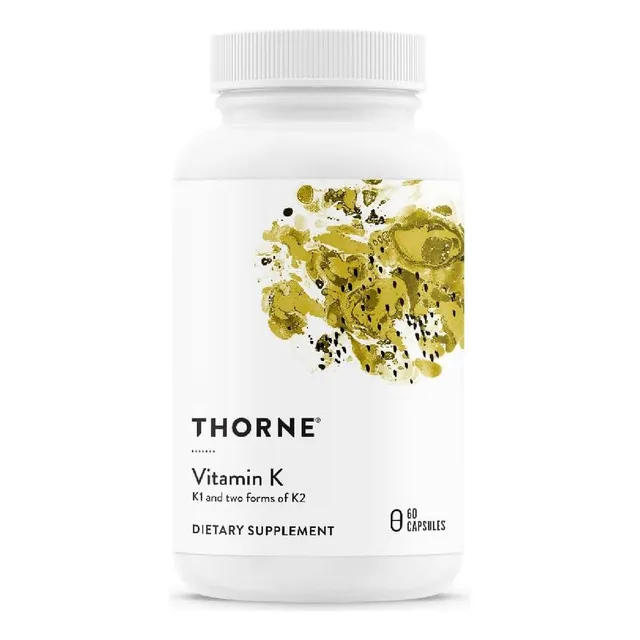 Vitaminas K1 Y K2 Thorne 60 Cápsulas