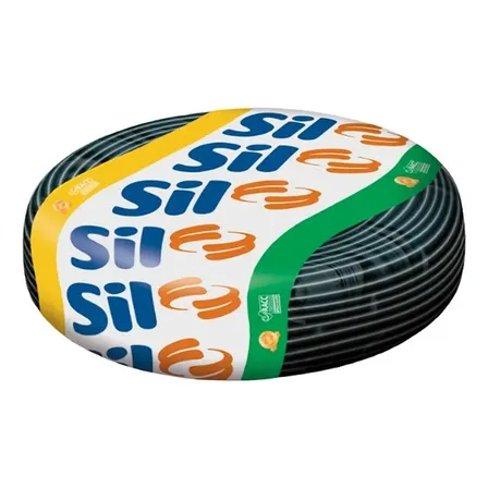 Fio Cabo Flexível 6mm 750v Elétrico Rolo Com 50m Preto Sil