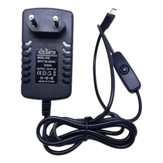 Fonte Carregador 5v 3a Micro Usb 1.10m Black Para Raspberry