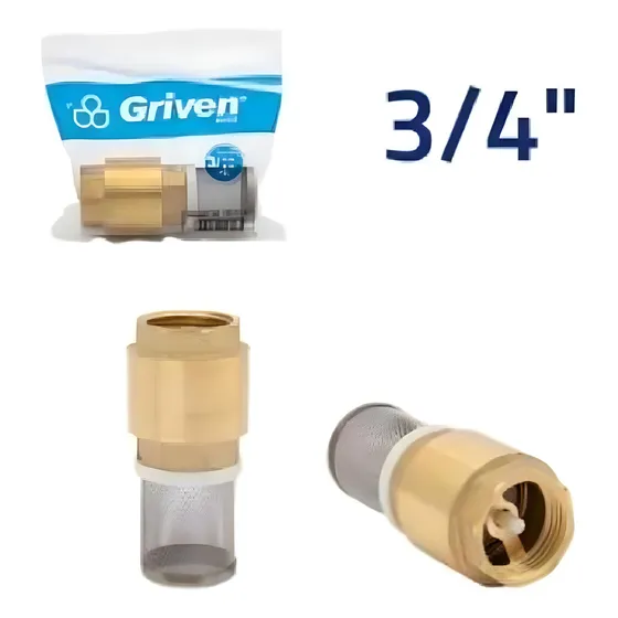 Válvula Check Con Canastilla Griven - 3/4pLG