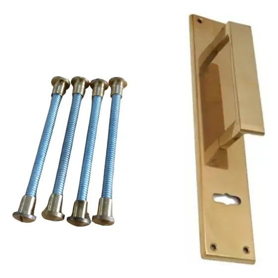 Manijón Biselado Bronce 50 X 250 + 4 Tornillos Seg Fondere