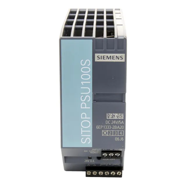 Fuente Psu100s 1f 120/230v Sal 24v 5a Siemens 6ep1333-2ba20