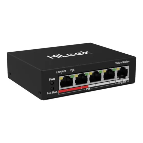 Hilook Ns-0105p-35(b) Switch 4 Puertos Poe, 1 Uplink