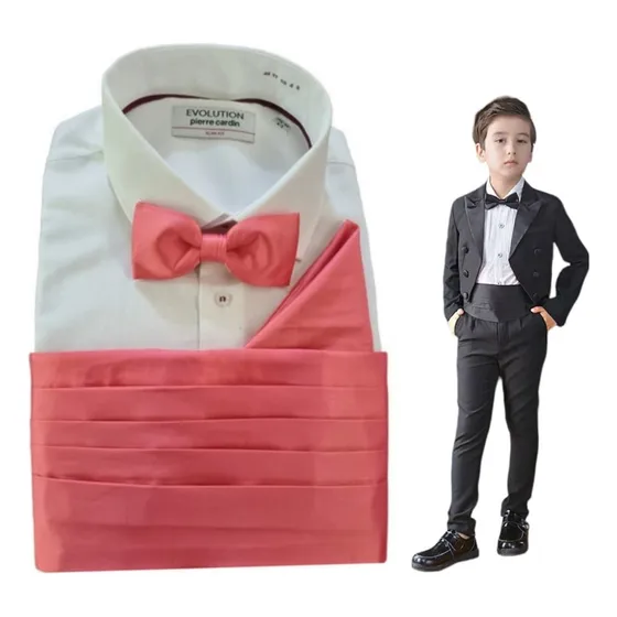 Fajilla Con Pañuelo Y Moño Varios Colores Para Niño Infantil Coral