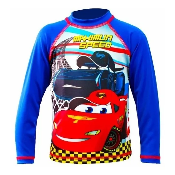 Franela Protección Uv Para Niños! Cars 3