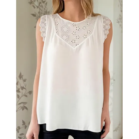 Blusa Lulyna Con Canesu Y Volado En Sisa Mujer