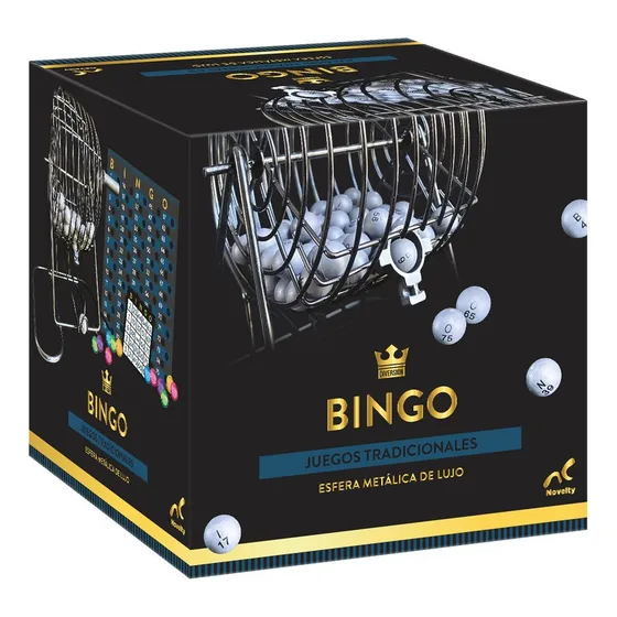 Juego De Mesa Novelty Bingo Foil 75 Esferas De Numero Jca-3300