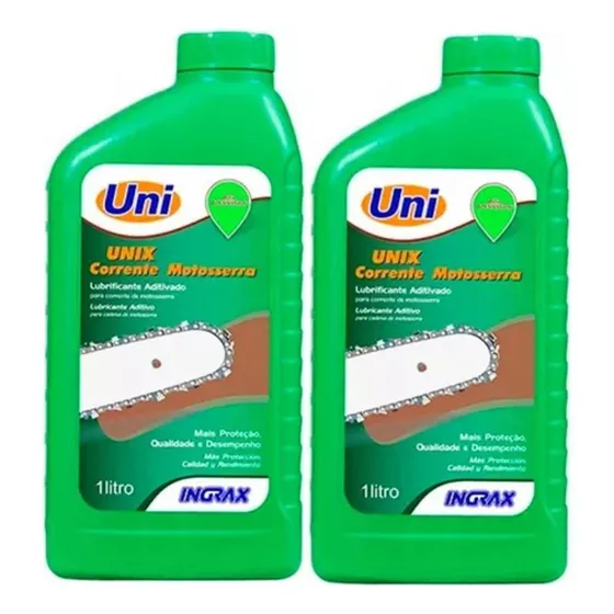 Óleo Uni Ingrax Para Corrente De Motosserra 1l - Kit C/ 2