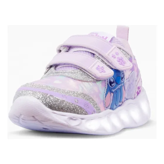 Zapatilla Stitch I Love You Lila Con Luz Al Pisar (26-30)