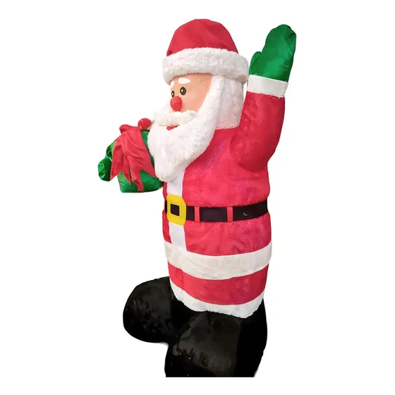 Boneco Papai Noel Inflável Iluminado Enfeite Jardim Mansão