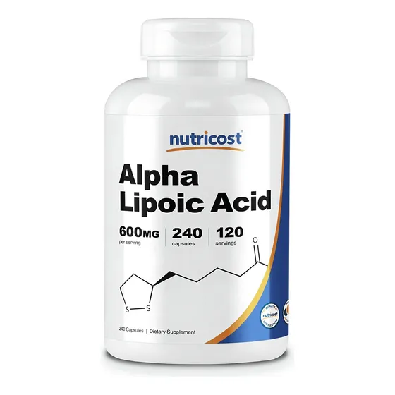 Acido Alfa Lipoico 240 Cápsulas Alpha Lipoic 600mg Eg A6 Sabor Sin Sabor