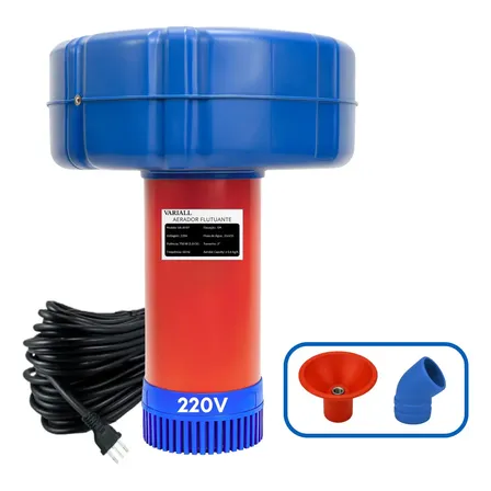 Aerador Chafariz 1.5cv 1.1kw Piscicultura Potente Oxigenio Bomba Lago Agua Peixes Tanque Oxigenador 15 Metros Fio 220v