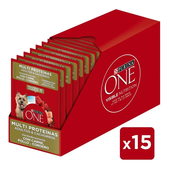 Alimento Húmedo Perro Purina One® Multi Proteína Sobre 85g