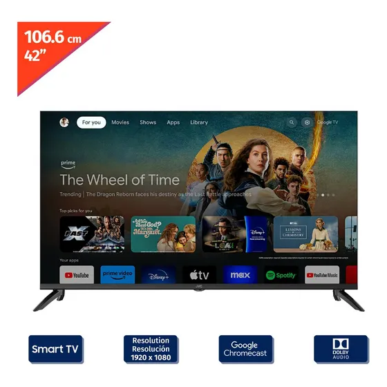 Smart Tv Jvc 42 Pulgadas Android 11 Fhd