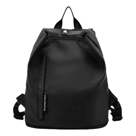 Bolso Morral Multiuso Gym O Travel Bag Viajero Negro Y Rosa