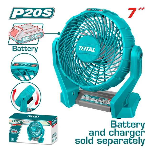 Ventilador Inalámbrico 20v 7  Total