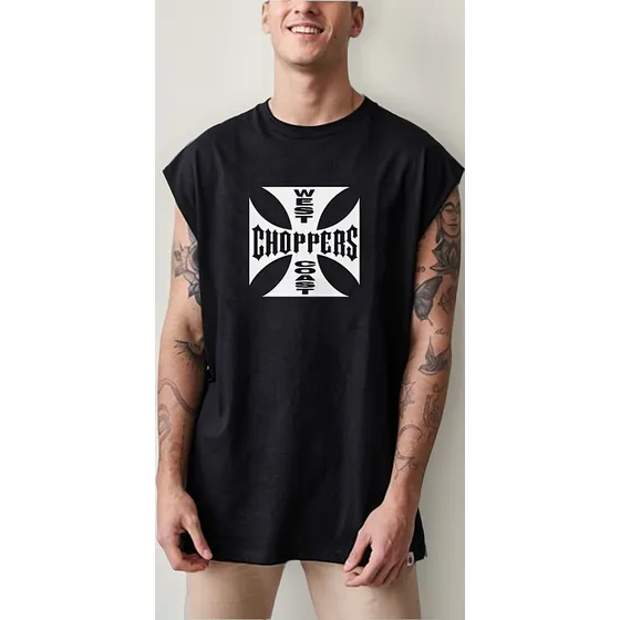 Remera West Choppers Coast Musculosa Motorcycles Motocicleta