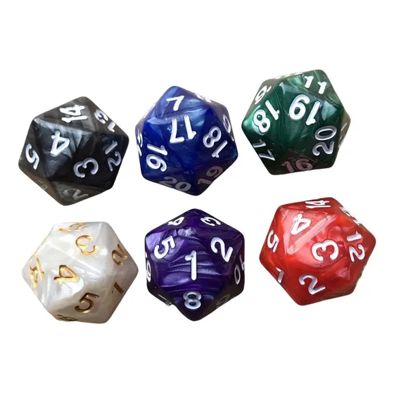 X 6 Peças De Dados Poliédricos Brinquedos De Entretenimento