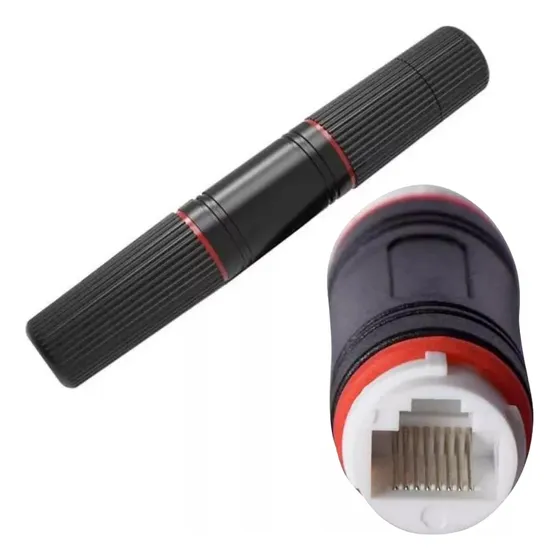 Union Conector Rj45 Impermeable Cat 6 Ideal Starlink Agua +