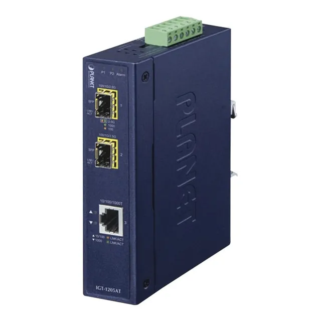 Convertidor De Medios Industrial De 1 Puerto Ethernet 