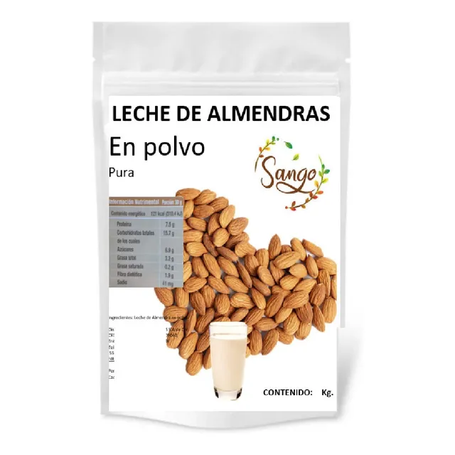 1 Kg Leche De Almendra En Polvo, Vegana Y Sin Azucar