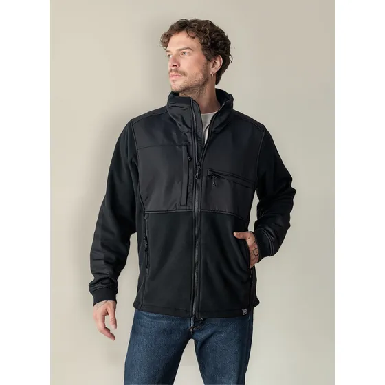 Chaqueta Polar Hombre Térmico Tela Eco-circle® Sustentable Múltiples Bolsillos Pehuen De Lenga®