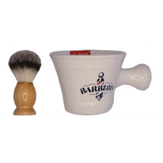 Kit Para Barbero De Brocha Y Bowl Para Rasurar Kit Para Barbero De Brocha Y Bowl Para Rasurar