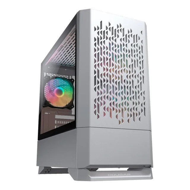 Gabinete Gamer Cougar Air Rgb Mini Itx 3 Fan 385jm80.0002 Color Blanco